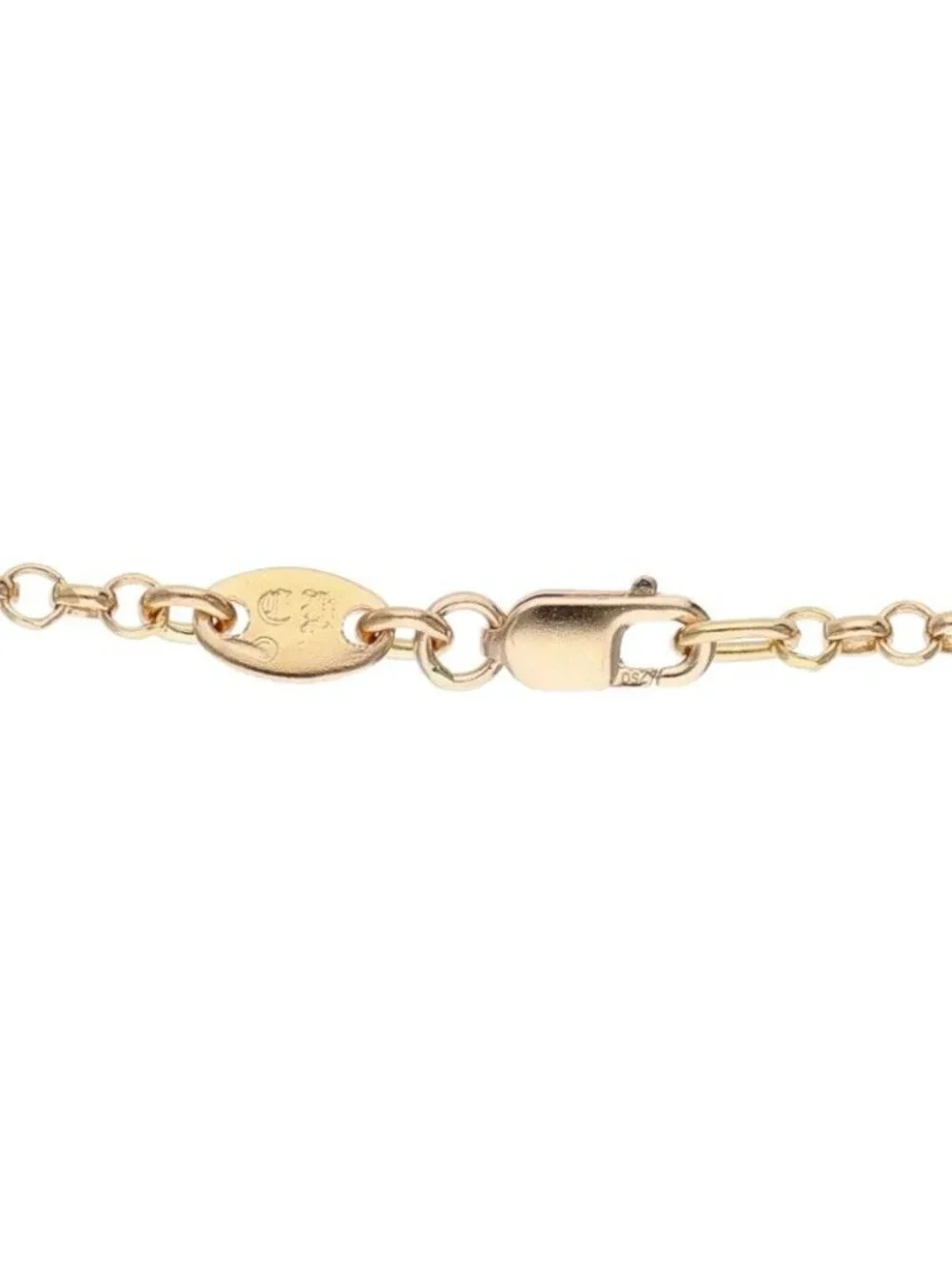 Chrome Hearts 22k Neckchain Roll Chain Gold Necklace